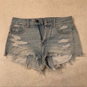American Eagle Distressed Jean Shorts